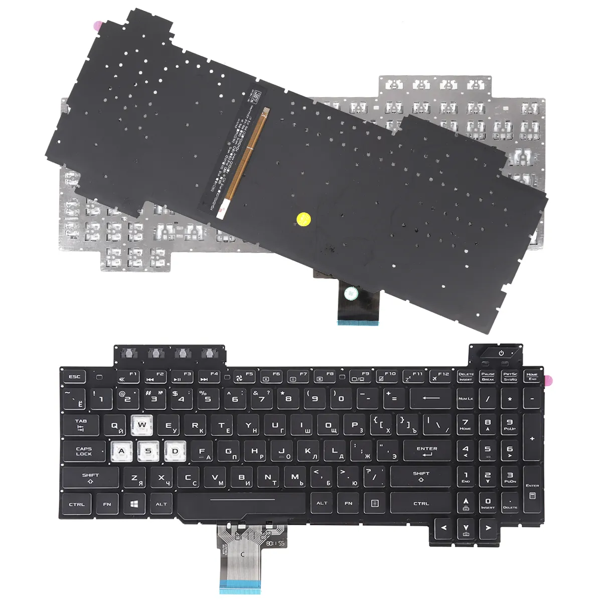 Picture of ASUS FX505/FX504/FX705/FX80 BLACK (Full Colorful Backlit,WIN8,without FRAME) 